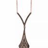 Online * Le Vian Chocolate Diamond Flared Adjustable Pendant Necklace (1-3/8 Ct. T.W.) In 14K Rose Gold Rose Gold