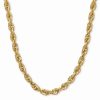 Hot * Macy'S Glitter Rope 22 Chain Necklace (4Mm) In 14K Gold Yellow Gold