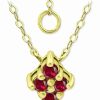 New * Giani Bernini Lab-Created Ruby Cluster Pendant Necklace, 16 + 2 Extender, Created For Macy'S