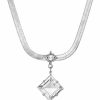 Clearance * 2028 Women'S Silver Tone Crystal Stone Necklace Silver