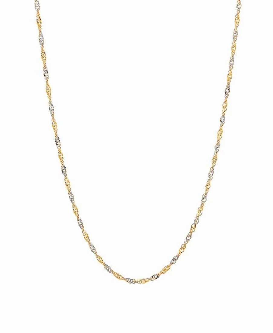 Best * Italian Gold Polished Diamond Cut 20 Solid Singapore Chain In 10K Yellow Gold Yellow Gold